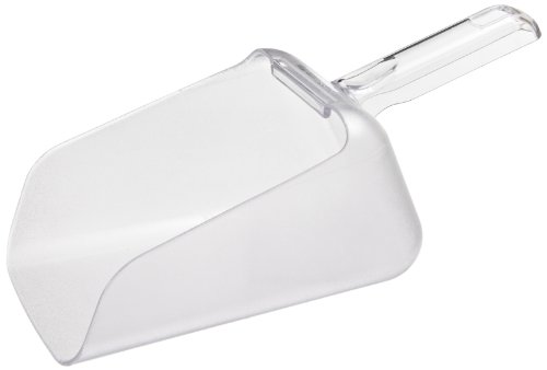 Komercyjne łyżki do żywności |   Rubbermaid Commercial Products Bouncer Contour Scoop do pojemników na składniki, 64 uncje, przezroczysty, akcesoria gastronomiczne do restauracji/kuchni do lodu/karmy dla zwierząt/zboża/piasku Komercyjne łyżki do żywności Komercyjne łyżki do żywności